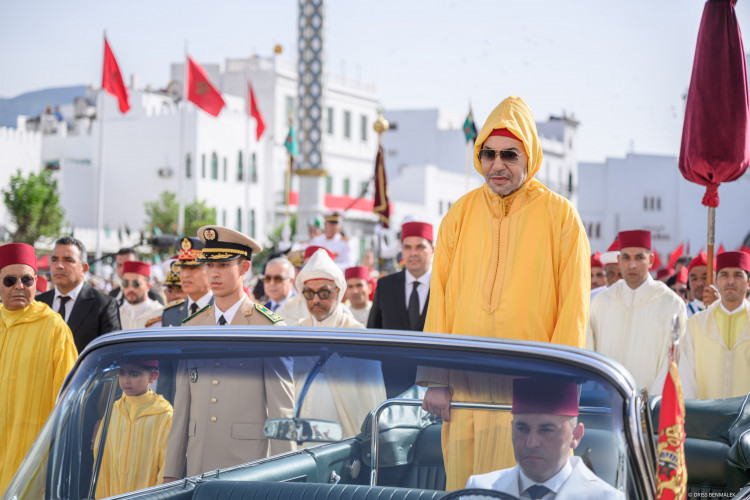 عيد العرش: الملك محمد السادس يترأس حفل الولاء بالقصر الملكي بتطوان