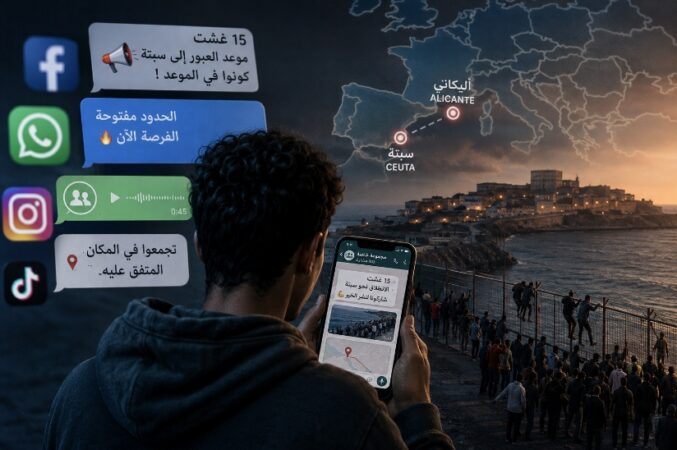 من وراء الحملة الدعائية المغرضة والمشبوهة جدا عبر مواقع التواصل الاجتماعي لمداهمة معبر سبتة