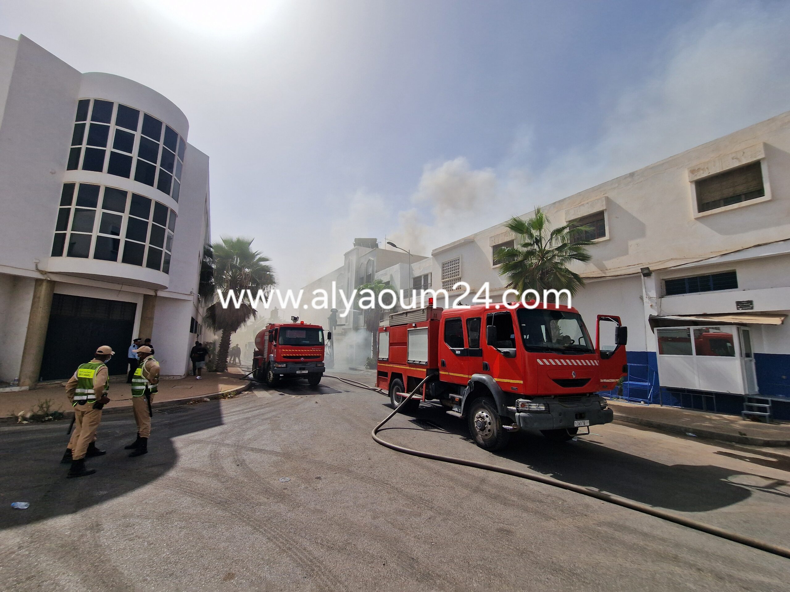 فتح تحقيق لمعرفة ملابسات نشوب حريق مهول بمستودع للمواد البلاستيكية بالدشيرة الجهادية