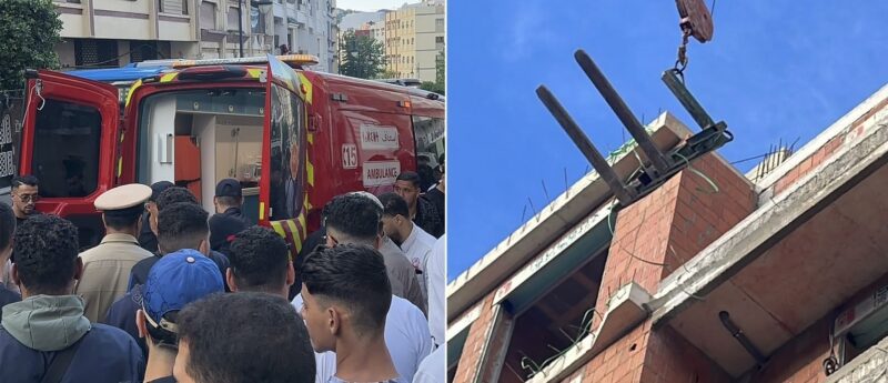 طنجة: وفاة عامل بناء إثر سقوط حمولة من القوالب الإسمنتية بورش بناء عمارة