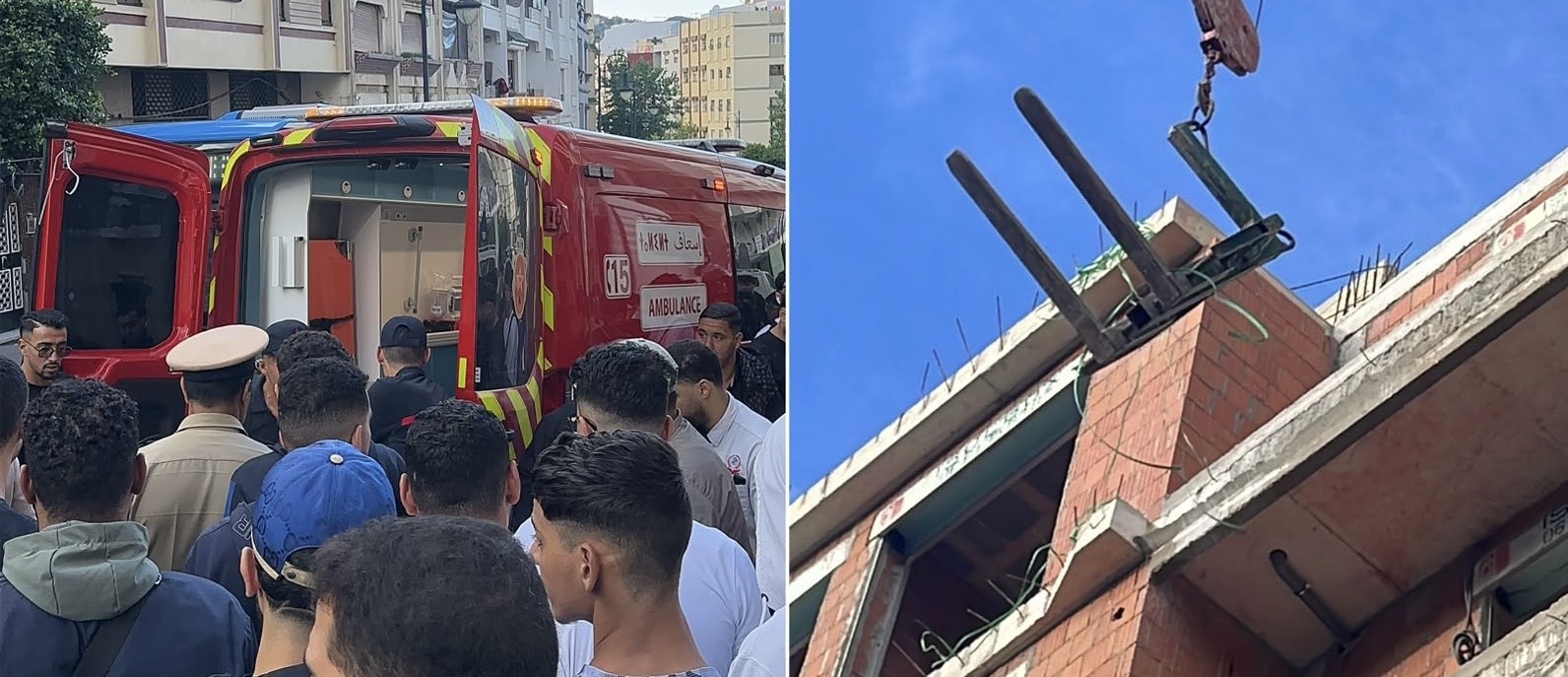 طنجة: وفاة عامل بناء إثر سقوط حمولة من القوالب الإسمنتية بورش بناء عمارة